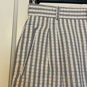 Vintage striped MASSIMO trousers with colorful embroidery details